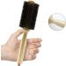 Comb Wood Handle Hair Round Brush Professional Hair Brush for Hair Cutting with Detachable Tail Round Comb for Hair Cutting wooden comb - Buy Online on SooperMarket.com