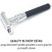 Buy Parker 92R Graphite Gray Heavyweight Double Edge Safety Razor for Men - Includes 5 Premium Blades | International Shipping Available - Buy Online on SooperMarket.com