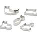 MAGICLULU 5 Pcs Cake Mold Baking Mold Stainless Steel Mold Fondant Mold Baking Tools Fudge medium Silver - Buy Online on SooperMarket.com