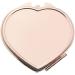 TOSSPER Compact Round Makeup Mirror - Folding Rose Gold Pocket Mirror for Travel & Camping - Heart-Shaped Style 2 - Buy Online on SooperMarket.com