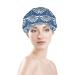 Moslion Japanese Asian Geometric Pattern Shower Cap - Reusable Double Layer Hair Bath Cap for Stylish Protection - Floral Shower Hat - Buy Online on SooperMarket.com
