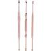 3pcs Stainless Steel Earpick Set - Double Ended Wax Remover & Cleaner Curette Spoon - Buy Online on SooperMarket.com