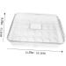 OSALADI Box Plastic Serving Tray Plastic Eggs Egg Tray Refrigerator Vegetables Holder Drawer Egg re-usable Transparent 32.5x22.5cm - Buy Online on SooperMarket.com