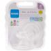 MAM Flexible Spray Tip Silicone Transparent - 4+ Months - Set of 2 - 2 Count - Buy Online on SooperMarket.com