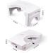Eyourlife 7 Inch Folding Toilet Stool - Foldable Squatting Step for Adults - Bathroom Foot Rest - White | 2 Pounds - Buy Online on SooperMarket.com