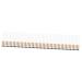 Baluue 50 Pcs Makeup Brush Eyeshadow Brush for Women Contouring Brush Eye Makeup Kit Wooden Handle White 17.50X1.00X1.00CMx5pcs Whitex5pcs
