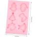 MAGICLULU 5pcs Fruit Cake Mold Clay Molds Silicone Bakeware Biscuit DIY Mould Baking Mold Dessert Mould Non Stick Candy Mold Santa Cake Mold Non Stick Fondant Mold Sample Silica Gel Popsicle 32X18CMx5pcs - Buy Online on SooperMarket.com