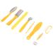 Stainless Steel Foot Dead Skin Removal Tool Set - 9 Pcs Kit for Wet and Dry Cracked Feet - Reusable Foot Rasp for Effective Foot Care - Buy Online on SooperMarket.com