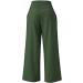 Gufesf Women's Cotton Linen Palazzo Pants - Wide Leg Summer Trousers with Pockets, B2-green Large - Buy Online on SooperMarket.com