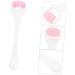 Silicone Face Roller - Beauty Tool for Firming & Massaging | Portable Pink Facial Massager | International Shipping - Buy Online on SooperMarket.com