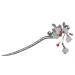 STOBOK 1pc Leaf Flower Metal Hair Stick Vintage Hair Forks Vintage Hair Accessories Vintage Hair Chopstick Chignon Pin Japanese Hair Accessories Hair Cape China Agate Women's Alloy