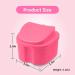 Retainer Case Portable Denture Box Easy-Clean Orthodontic Case Dental Braces Storage for Invisible Aligner False Teeth Container Mouth Guard Case Retainer Cleaner Holder (Pink) - Buy Online on SooperMarket.com