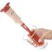 3 in 1 Baby Bottle Brush Set with Lone Handle, Silicone Cleaning Brush with Stand - Portable Teat, Straw, Nipples Cleaner for Bottles, Cups, Thermoses (Red) - Buy Online on SooperMarket.com