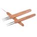 Dreadlock Crochet Hooks Set with Bamboo Handle - 0.75mm Hooks (1, 2, 3) for Hair Weaving - Dreadlock Tool Set - Buy Online on SooperMarket.com