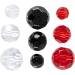 Carolina & Texas Rig Pearls - Glass Beads for Finesse Fishing Bullet Weight Stoppers & Pressure Accessories - 8mm Red for Perch & Pikeperch - Buy Online on SooperMarket.com