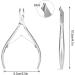 BEZOX Stainless Steel Cuticle Clippers - Professional Manicure Cuticle Nipper (6mm) Sand Silver - Buy Online on SooperMarket.com