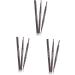 Angoily 3pcs 2 1 Eyebrow Pen Gothic+mirror Eyebrow Pencils Eyebrow Brush To Rotate Five Colors - Buy Online on SooperMarket.com