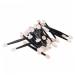 FOYTOKI 100 Pcs Cosmetic Eyeshadow Eyeshadow Brush Eyeshadow Makeup Double Head Eyeshadow Black Size 2 Black