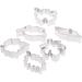 IMIKEYA 18 Pcs 430 Dessert Molds DIY Baking Molds Cake Mold Fondant Mold Cookie Stainless Steel mediumx3pcs Silverx3pcs - Buy Online on SooperMarket.com