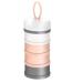 Kaptin Formula Dispenser Non-Spill Portable Stackable Baby Milk Powder Dispenser Snack Storage Container BPA Free 4 Feeds (Pink)