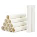 12 Pack White Cardboard Tubes for Crafts, Empty Paper Towels Rolls for DIY Art Projects (1.7 x 10 Inches)