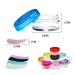 50 Mini Glass Jars with Colored Lids - 5ml Empty Containers for Lip Gloss Ointments Nail Art & Cosmetics - 10 Color Options - Buy Online on SooperMarket.com