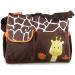 Accessotech Waterproof Baby Diaper Nappy Mummy Changing Handbag Shoulder Bag with Mat - Giraffe Orange - Buy Online on SooperMarket.com