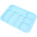 HUSHUI Oral Instrument Tray - Divided Plastic Holder for Dental Tools | Healifty Blue Compartment Tray for Efficient Organization - Buy Online on SooperMarket.com