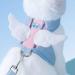 Fueegue Cat Harness with Leash Escape Proof Adjustable Soft for Cats and Dogs Puppy Harness Blue XL