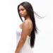 Shop European & American Long Straight Black Chemical Fiber Wigs | Dark Brown Headgear - Buy Online on SooperMarket.com