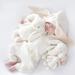 Kids Tales Newborn Baby Winter Rabbit Ear Hooded Romper - 0-3 Months (White) - Buy Online on SooperMarket.com