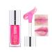 Aaiffey Hydrating Plumping Lip Glow Oil Moisturizing Lip Tint Transparent Oil Lip Care Non-sticky Glossy Lip Glow Fresh Texture Primer Lip Balm (Raspberry)