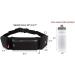 Hydration Running Belt Bag with Adjustable Water Resistant Phone Holder - Includes 20oz Foldable Bottle - For Men and Women - Buy Online on SooperMarket.com