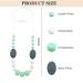 2 Pack Silicone Baby Teething Necklace Set for Mom - Sensory Chew Necklaces for Kids - Teether Toys for Boys and Girls - Reduce Anxiety - Nursing Necklace - Buy Online on SooperMarket.com
