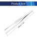 Heyiarbeit 2pcs 7-Inch Lenght Stainless Steel Straight Blunt Tweezers with Serrated Tip Daily Garden Tool - Buy Online on SooperMarket.com