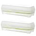 2pcs 10 Eggs Portable Refrigerator Clear Storage Bin with Lid Egg Holder Storage Box re-usable Green 24.5*10.5*7cm