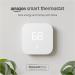 Certified Refurbished Amazon Smart Thermostat  ENERGY STAR certified, DIY install, Works with Alexa  C-wire required Thermostat only