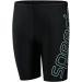 Speedo Boys Boom Logo Swim Shorts | 11-12 Years | Black/Light Adriatic - International Shipping Available - Buy Online on SooperMarket.com