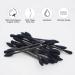 HOMEFOX Black Cotton Swabs - 200 Count, Organic Charcoal Tip, Double Sided, Gentle & Cruelty-Free - Buy Online on SooperMarket.com