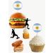 Argentina Football Silhouette Flag Mix Party Food & Cupcakes Picks Decorations Toppers World Cup 2022 (pack of 14) - Buy Online on SooperMarket.com