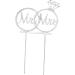 Warmhm 3pcs Cupcake Topper Cake Pick Wedding Cake Toppers Mr Mrs Shape Deisgn Picks Cupcakes Food Decoration Supplies Hair Accessories Bride Gorgeous Silverx3pcs mediumx3pcs - Buy Online on SooperMarket.com