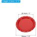 PATIKIL 1 Inch Flat Decorative Bottle Caps 50 Pack Craft Bottle Pendant Trays Double Sides Printed for DIY Pendants Craft Scrapbooks Red - Buy Online on SooperMarket.com