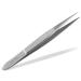 Tweezers pointed hair plucking tweezers with ribbing on the handle