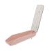 OSALADI 1pc Egg Carton Outdoor Storage Bins Clear Tray Plastic Egg Organizer Egg Case Stackable re-usable Pink 33.2X9X7CM