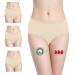 Noblood period underwear 2-3 tampons - washable - cotton - ecologically - menstruation - underwear for the period - periode briefs - absorbing - girls - XXS / 3XL Nude -Mohina -Pack L