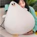 OUKEYI Funny Plush Seagull Pillow Simulation Cute Fat Chicken Doll Toys Soft Stuffed CushionsChicken Plush Pillow Floor Mat Kawaii Festival Gifts (40cm)