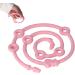 Topincn Pink Silicone Pacifier Clips Adjustable Baby Bottle Straps & Toy Seat Belts - Stretchy Bite Ring Dishwear for Strollers - Buy Online on SooperMarket.com