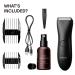Meridian's Men's Waterproof Electric Below-The-Belt Trimmer Set with Spray (50mL) - Ceramic Blades, Sensitive Shave Tech (Onyx) - Buy Online on SooperMarket.com