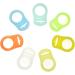 JZK 7 Pack Multicolor Silicone Baby Dummy Clip Rings + Pacifier Holder Straps for Boys | Mam Soothers | Baby Boy's Dummy Accessories - Buy Online on SooperMarket.com