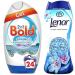 Bold 2in1 Washing Liquid Gel 24 Washes 840 ml + Lenor in-Wash Scent Booster Beads 176 gr Spring Awakening Bundle Scent